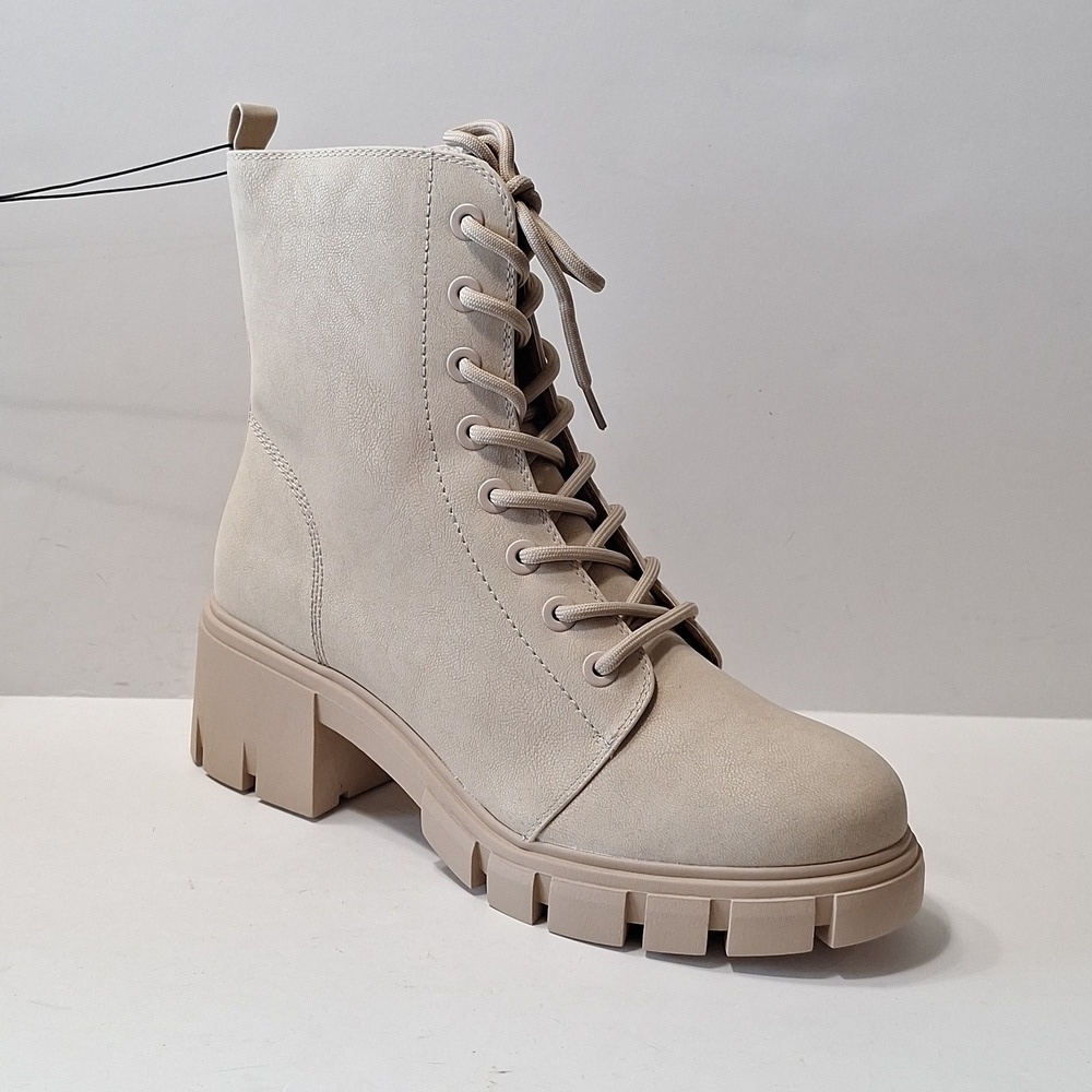 Maurices "NEW" Y2K Faux Suede Retro Chunky Heel Platform Lug Sole Boots Size 11